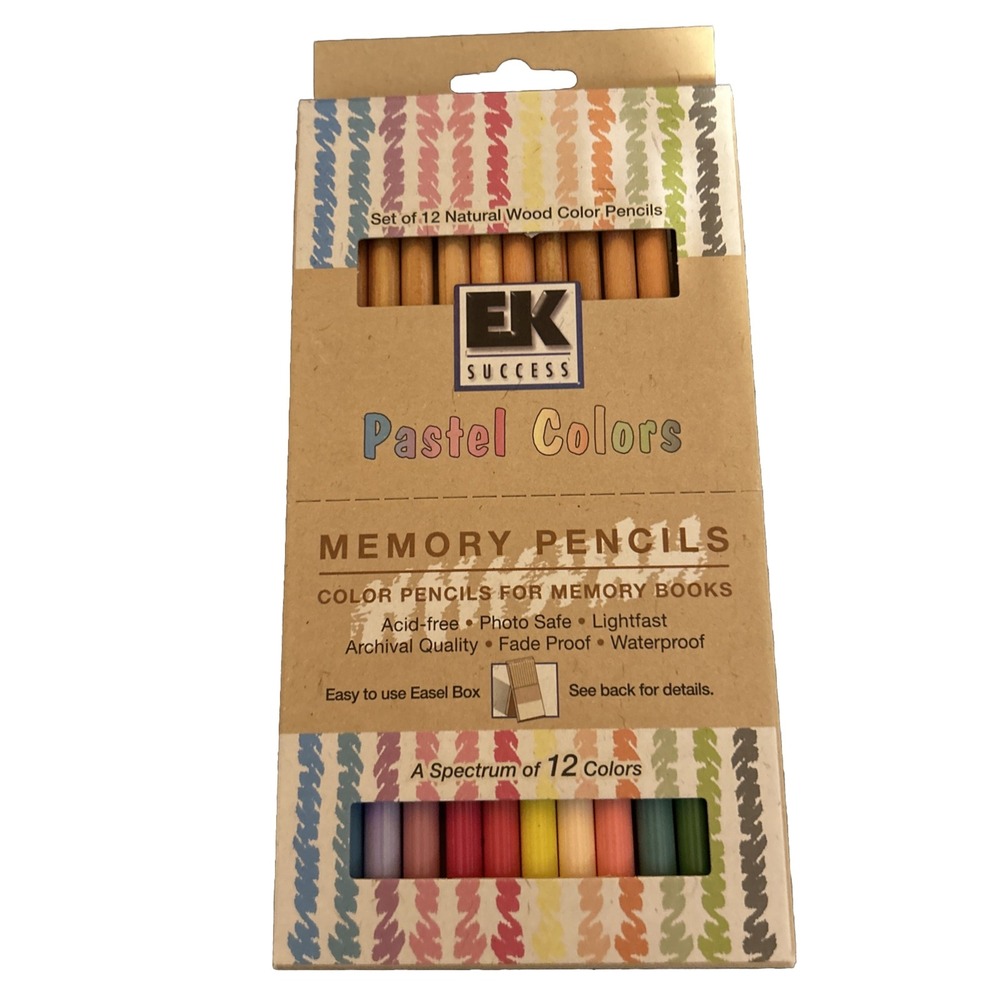 EK‎ Success Pastel Colored Pencils For Memory Books Set Of 12